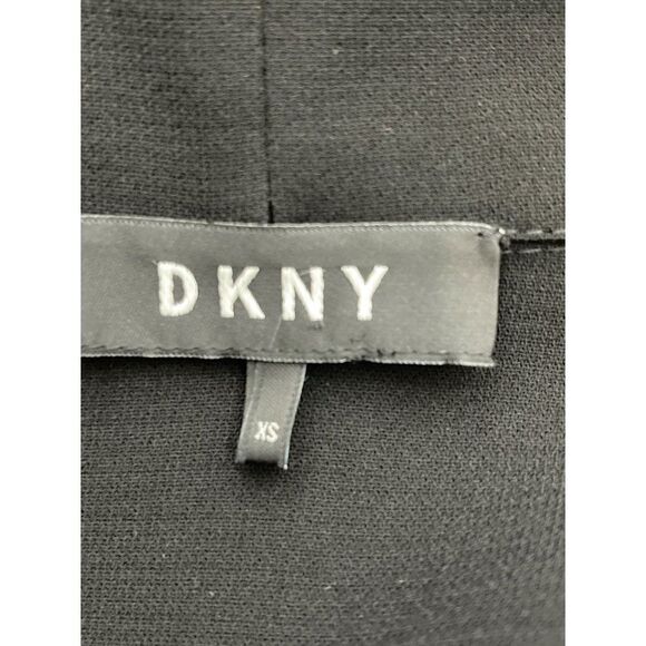 DKNY Black Open Cascading Front Blazer Size XS - Picture 6 of 8